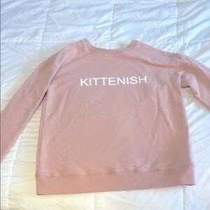 Kittenish Women's Pink Sweater